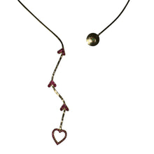 Load image into Gallery viewer, Golden Heart Choker Necklace