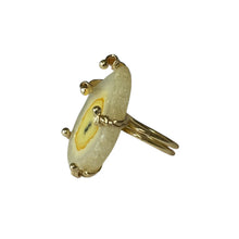 Load image into Gallery viewer, Golden Aura Geode Ring