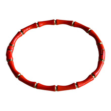 Load image into Gallery viewer, Isla Bamboo Bracelet Orange