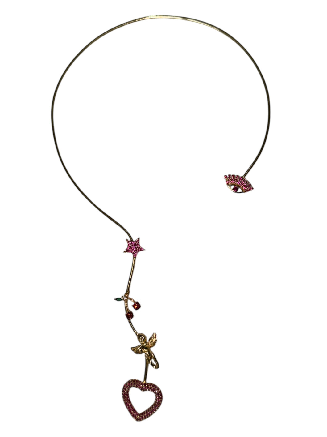 Whimsical Love Charm Choker Necklace