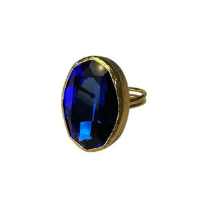 Midnight Sapphire Glow Ring