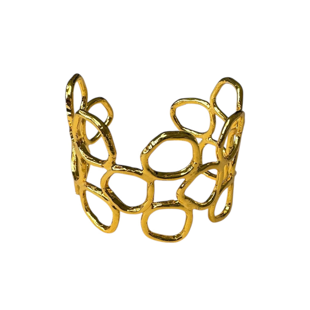Golden Lattice Cuff