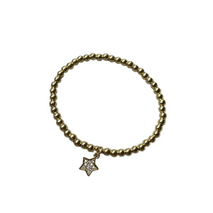 Star Gold Beaded Bracelet