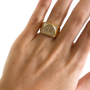 Enamel Heart Ring