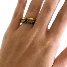 Load image into Gallery viewer, Gold Pave Ring
