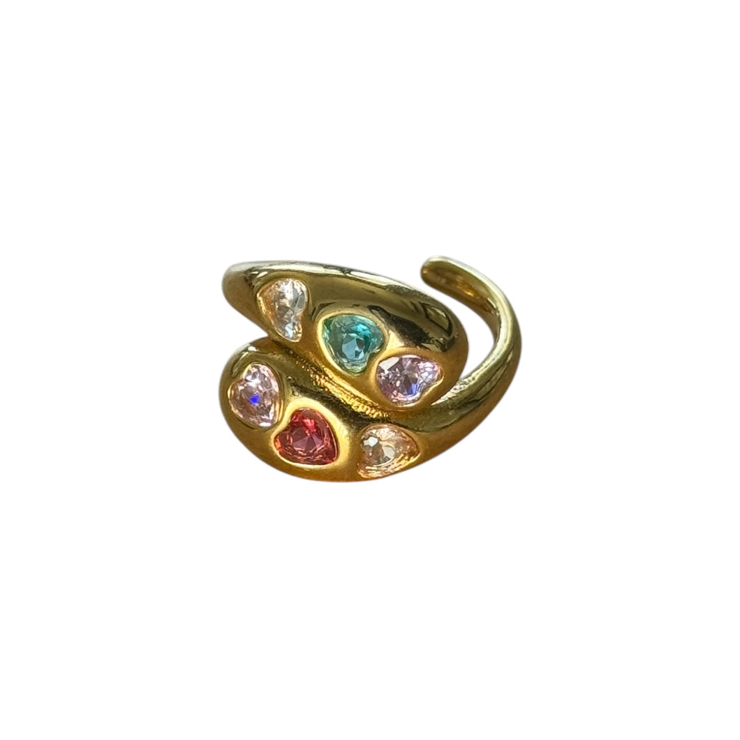 Heart Multicolor Ring