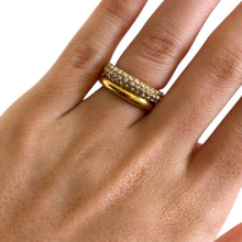Load image into Gallery viewer, Gold Pave Ring

