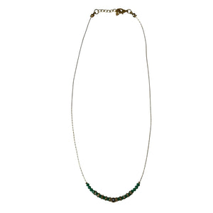 Turquoise Gold Evil Eye Necklace