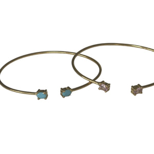 Oval Stone Adjustable Bangle