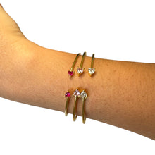 Load image into Gallery viewer, Heart Stone Bangle
