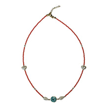 Load image into Gallery viewer, Evil Eye Seashell Necklace
