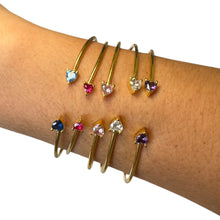 Load image into Gallery viewer, Heart Stone Bangle
