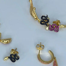 Load image into Gallery viewer, Gold Snake Stud Earrings
