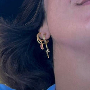 Lightning Dangle Stud